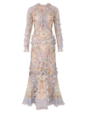 ZIMMERMANN INSPIRED DRESS IN 55% LINEN 45% SILK