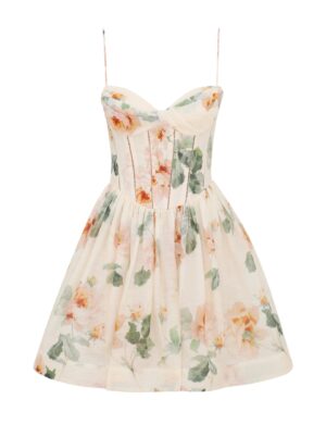 ZIMMERMANN INSPIRED DRESS IN 52% LINEN 48% SILK
