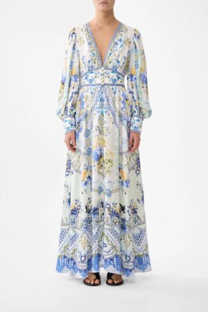 CAMILLA INSPIRED DRESS IN 100% SILK