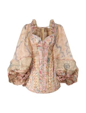 ZIMMERMANN INSPIRED DRESS IN 55% LINEN 45% SILK