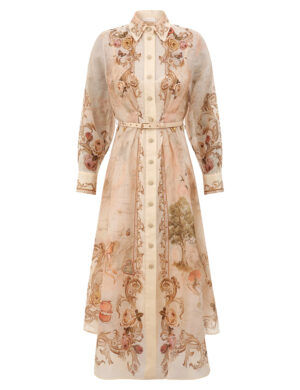 ZIMMERMANN INSPIRED DRESS IN 53% LINEN 47% SILK