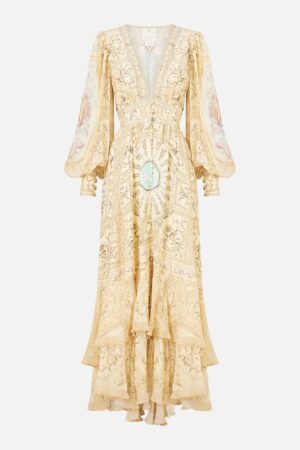 CAMILLA INSPIRED DRESS IN 100% SILK