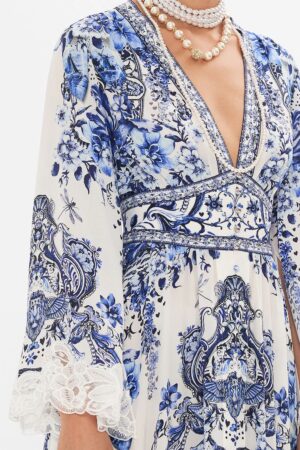 CAMILLA INSPIRED DRESS IN 100% SILK