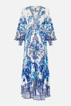 CAMILLA INSPIRED DRESS IN 100% SILK