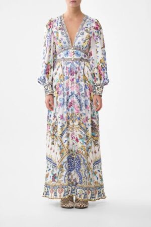 CAMILLA INSPIRED DRESS IN 100% SILK