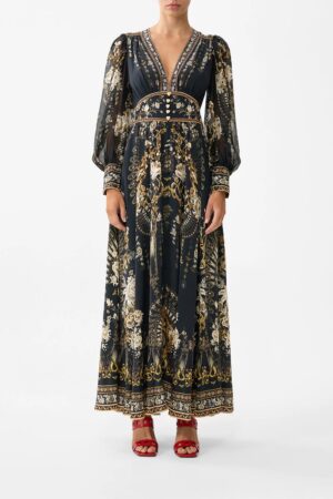 CAMILLA INSPIRED DRESS IN 100% SILK