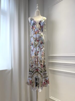 CAMILLA INSPIRED DRESS IN 100% SILK